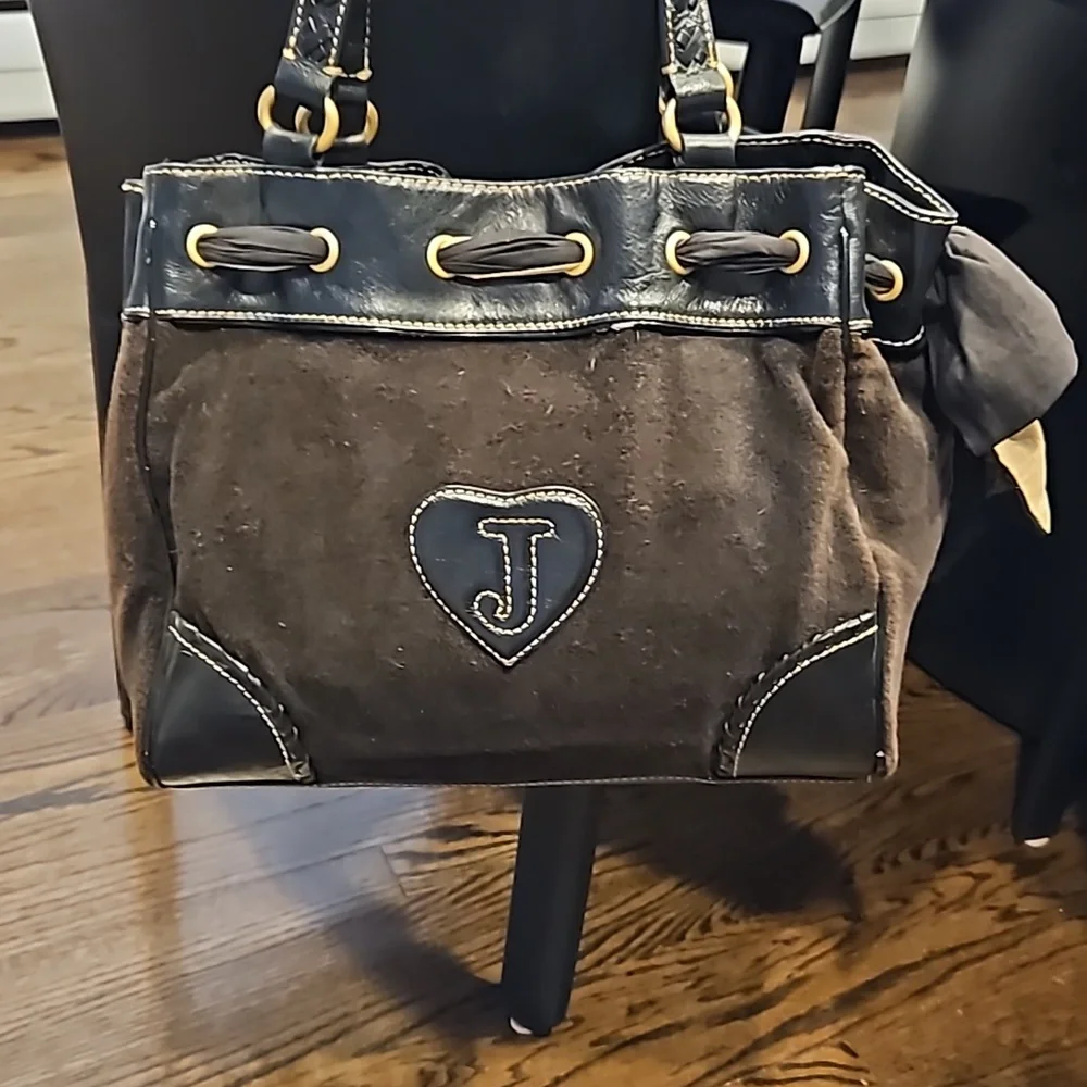 Juicy Couture Handbag Purse Y2K Vintage Brown Gold - Picture 5 of 14
